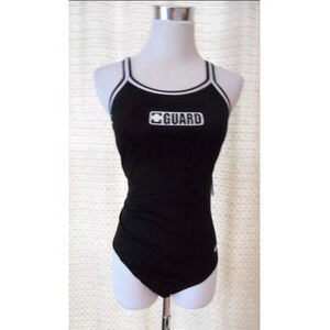 Dolfin Female Lifeguard One Piece Swimsuit Navy Blue